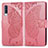Funda de Cuero Cartera con Soporte Mariposa Carcasa para Samsung Galaxy A90 5G Rosa Roja