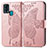 Funda de Cuero Cartera con Soporte Mariposa Carcasa para Samsung Galaxy F41 Rosa