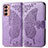 Funda de Cuero Cartera con Soporte Mariposa Carcasa para Samsung Galaxy M13 4G Purpura Claro