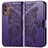 Funda de Cuero Cartera con Soporte Mariposa Carcasa para Samsung Galaxy M13 5G Morado