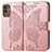 Funda de Cuero Cartera con Soporte Mariposa Carcasa para Samsung Galaxy M13 5G Rosa