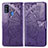 Funda de Cuero Cartera con Soporte Mariposa Carcasa para Samsung Galaxy M21 Morado