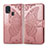 Funda de Cuero Cartera con Soporte Mariposa Carcasa para Samsung Galaxy M21s Rosa