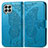 Funda de Cuero Cartera con Soporte Mariposa Carcasa para Samsung Galaxy M33 5G Azul