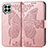 Funda de Cuero Cartera con Soporte Mariposa Carcasa para Samsung Galaxy M33 5G Rosa