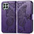 Funda de Cuero Cartera con Soporte Mariposa Carcasa para Samsung Galaxy M53 5G Morado