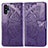 Funda de Cuero Cartera con Soporte Mariposa Carcasa para Samsung Galaxy Note 10 Plus 5G Morado