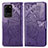 Funda de Cuero Cartera con Soporte Mariposa Carcasa para Samsung Galaxy S20 Ultra Morado