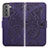 Funda de Cuero Cartera con Soporte Mariposa Carcasa para Samsung Galaxy S21 5G Morado