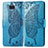 Funda de Cuero Cartera con Soporte Mariposa Carcasa para Sony Xperia 8 Azul
