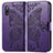 Funda de Cuero Cartera con Soporte Mariposa Carcasa para Sony Xperia Ace II Morado