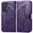 Funda de Cuero Cartera con Soporte Mariposa Carcasa para Vivo X70 5G Morado