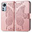 Funda de Cuero Cartera con Soporte Mariposa Carcasa para Xiaomi Mi 12 Lite 5G Rosa