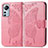 Funda de Cuero Cartera con Soporte Mariposa Carcasa para Xiaomi Mi 12 Lite 5G Rosa Roja