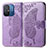 Funda de Cuero Cartera con Soporte Mariposa Carcasa para Xiaomi Redmi 11A 4G Purpura Claro