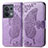 Funda de Cuero Cartera con Soporte Mariposa Carcasa para Xiaomi Redmi Note 13 5G Purpura Claro
