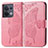 Funda de Cuero Cartera con Soporte Mariposa Carcasa para Xiaomi Redmi Note 13 5G Rosa Roja