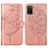 Funda de Cuero Cartera con Soporte Mariposa Carcasa Y01B para Samsung Galaxy A02s Oro Rosa