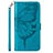 Funda de Cuero Cartera con Soporte Mariposa Carcasa Y01B para Samsung Galaxy M33 5G Azul