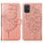 Funda de Cuero Cartera con Soporte Mariposa Carcasa Y01B para Samsung Galaxy M40S Oro Rosa