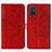 Funda de Cuero Cartera con Soporte Mariposa Carcasa Y01B para Samsung Galaxy M40S Rojo