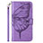 Funda de Cuero Cartera con Soporte Mariposa Carcasa Y01B para Samsung Galaxy M53 5G Purpura Claro