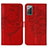 Funda de Cuero Cartera con Soporte Mariposa Carcasa Y01B para Samsung Galaxy Note 20 5G Rojo