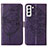 Funda de Cuero Cartera con Soporte Mariposa Carcasa Y06B para Samsung Galaxy S22 Plus 5G Morado