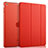 Funda de Cuero Cartera con Soporte para Apple iPad Mini Rojo