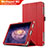 Funda de Cuero Cartera con Soporte para Huawei MediaPad M2 10.1 FDR-A03L FDR-A01W Rojo