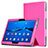 Funda de Cuero Cartera con Soporte para Huawei MediaPad M3 Lite Rosa Roja