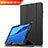 Funda de Cuero Cartera con Soporte para Huawei MediaPad M5 Lite 10.1 Negro