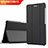 Funda de Cuero Cartera con Soporte para Huawei MediaPad T2 Pro 7.0 PLE-703L Negro