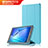 Funda de Cuero Cartera con Soporte para Huawei MediaPad T3 7.0 BG2-W09 BG2-WXX Azul Cielo