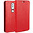 Funda de Cuero Cartera con Soporte para Nokia 6.1 Plus Rojo