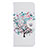 Funda de Cuero Cartera con Soporte Patron de Moda Carcasa B01F para Samsung Galaxy A70 Blanco