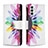 Funda de Cuero Cartera con Soporte Patron de Moda Carcasa B04F para Samsung Galaxy M23 5G Multicolor