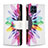 Funda de Cuero Cartera con Soporte Patron de Moda Carcasa B04F para Samsung Galaxy M53 5G Multicolor