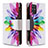 Funda de Cuero Cartera con Soporte Patron de Moda Carcasa B04F para Samsung Galaxy S20 Plus Multicolor