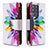 Funda de Cuero Cartera con Soporte Patron de Moda Carcasa B04F para Samsung Galaxy S20 Ultra Multicolor