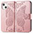 Funda de Cuero Cartera con Soporte Patron de Moda Carcasa H07 para Apple iPhone 14 Plus Oro Rosa