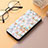 Funda de Cuero Cartera con Soporte Patron de Moda Carcasa H10 para Apple iPhone 14 Blanco