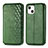 Funda de Cuero Cartera con Soporte Patron de Moda Carcasa H15 para Apple iPhone 14 Plus Verde