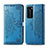Funda de Cuero Cartera con Soporte Patron de Moda Carcasa para Huawei P40 Pro Azul