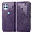 Funda de Cuero Cartera con Soporte Patron de Moda Carcasa para Motorola Moto Edge S 5G Morado