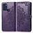 Funda de Cuero Cartera con Soporte Patron de Moda Carcasa para Motorola Moto G60s Morado