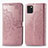 Funda de Cuero Cartera con Soporte Patron de Moda Carcasa para Samsung Galaxy A81 Oro Rosa