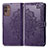 Funda de Cuero Cartera con Soporte Patron de Moda Carcasa para Samsung Galaxy M13 5G Morado