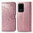 Funda de Cuero Cartera con Soporte Patron de Moda Carcasa para Samsung Galaxy S20 Ultra Oro Rosa