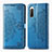 Funda de Cuero Cartera con Soporte Patron de Moda Carcasa para Sony Xperia 10 II Azul